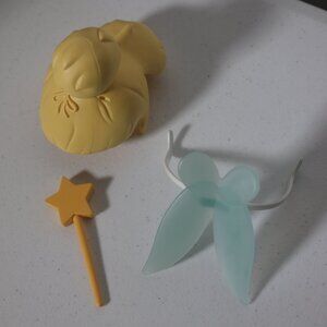 Lot of 3 Disney Parks Mr Mrs Potato Head Tinkerbell Wings Wand Hair